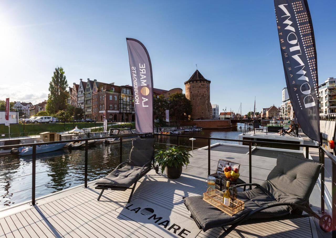 Domy Na Wodzie - La Mare Motlava Houseboats With Sauna By Downtown Apartments Гданск Стая снимка